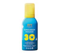 EVY Crème Solaire en Mousse pour Bébés et Enfants SPF 30 - sans parfum - protection solaire résistante à la transpiration et à l'eau pour les enfants à partir de 6 mois