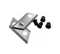 Evylnorrs 1 paire de lames de broyeur de bois, lames de déchiqueteuse de branche, lames de déchiqueteuse de jardin, lames de coupe double face de rechange pour outils électriques, compatibles avec Sun