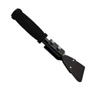 Evylnorrs Grattoir de terrasse de tondeuse à gazon avec manche long ergonomique, outil de nettoyage efficace de pont de tondeuse à gazon, grattoir à long manche, outil de nettoyage de tondeuse pour