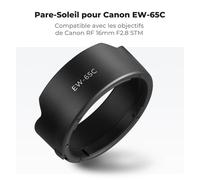EW-65C Lens Hood Compatible with Canon RF 16mm F2.8 STM