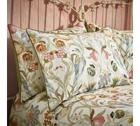 EW by Edinburgh Weavers - Floral - Taie d'oreiller 50 x 75cm "Songbird Traditional" Lot de 2 RV2981 (50 cm x 75 cm) (Couleur pierre)