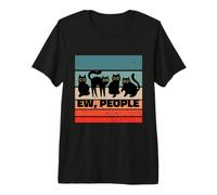 Ew Gens Chat Humour Chats Noirs Humoristique Amateurs de T-Shirt Haut de Gamme