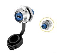 EW LP16 Type C USB 3.1 5 A Prise femelle Écrou arrière Verrouillage Panneau Connecteur IP68 étanche pour équipement industriel et électronique grand public (2)