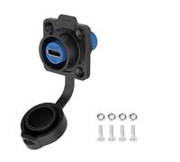 EW LP16 Type C USB 3.1 5 A Prise femelle Écrou arrière Verrouillage Panneau Connecteur IP68 étanche pour équipement industriel et électronique grand public (3)