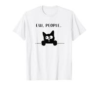 Ew People Chat Je déteste les gens Chats drôles T-Shirt