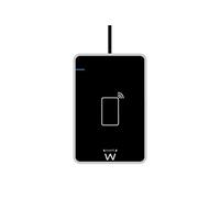 Ewent EW1053 Lecteur RFID et NFC pour Carte d'identité électronique CIE 3.0 pour accéder à ANPR, INPS, INAIL, Agence de revenus et Sites de P.A. - Couleur Noire