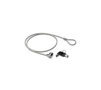 Ewent Câble antivol EW1242 pour PC portable Acier inoxydable 1,5 m Noir, 2 clés