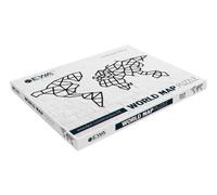 EWA Eco-Wood-Art - Carte du Monde - Puzzle Mural en Bois - Puzzle pour Adultes et Adolescents - Assemblage sans Colle - 324 pièces