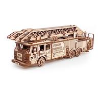 Maquette 3D en bois - Camion de pompier 37,8 cm