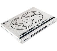 EWA Eco-Wood-Art - HÉMISPHÈRES DE Terre - Puzzle Mural en Bois - Puzzle pour Adultes et Adolescents - Assemblage sans Colle - 91 pièces.