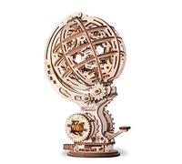 EWA Eco-Wood-Art - Modèle de Globe cinétique - Puzzle 3D mécanique en Bois - Puzzle pour Adultes et Adolescents - Assemblage sans Colle - 205 pièces
