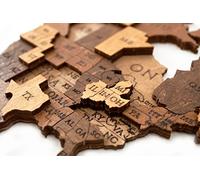EWA Eco-Wood-Art - Puzzles en Bois pour l'intérieur et Le Design - Carte du Monde S Chocolat World - Souvenir, Cadeau, Cuisine, décoration de Maison, intérieur - 114 pièces