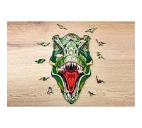 EWA Eco-Wood-Art - T-Rex - Puzzle en Bois - Puzzle pour Adultes et Adolescents - Assemblage sans Colle - 129 pièces.