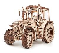 EWA Eco-Wood-Art - Tractor BELARUS-82 - Puzzle 3D mécanique en Bois - Casse-tête pour Adultes et Adolescents -à Monter soi-même sans Colle- 269 pièces, Naturel