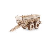 EWA Eco-Wood-Art Trailer for Modèle mécanique tridimensionnel en composite de la remorque pour KIROVETS K-7M Puzzle 3D pour adultes et adolescents-Collection sans colle-206 détails, nature