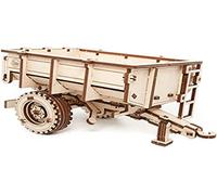 EWA Eco-Wood-Art - Trailer for Tractor BELARUS-82 - Puzzle 3D mécanique en Bois - Casse-tête pour Adolescents et Adultes -à Monter soi- Pas de Colle nécessaire- 68 pièces, Naturel