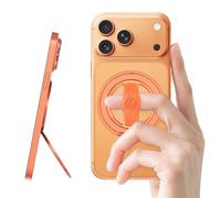 EWA MagOne 3e génération, compatible avec MagSafe, support de téléphone avec dragonne, anneau magnétique amovible et boucle de béquille pour iPhone 17, 16, 15, 14, 13, 12 (orange cosmique)