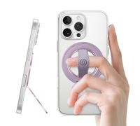 EWA MagOne 3rd Gen [Compatible avec MagSafe] Support de téléphone avec Boucle élastique pour Les Doigts, Anneau magnétique Amovible, Uniquement pour iPhone 17, 16, 15, 14, 13, 12 Series (Mauve)
