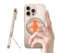 EWA MagOne 3rd Gen [Compatible avec MagSafe] Support de téléphone avec boucle élastique pour les doigts, anneau magnétique amovible, uniquement pour iPhone 17, 16, 15, 14, 13, 12 Series (Or Champagne)
