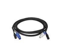 EWAIDI Câble de connexion PowerCon en caoutchouc à 3 broches 1/2/3/5/10 m pour phare mobile de scène (câble DMX de 2 mètres)