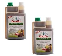Ewalia Lot de 2 jus de cou pour chevaux - 1 l