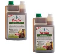 Ewalia Lot de 2 jus de fruits nerveux II pour chevaux - 2 x 1 l