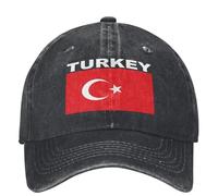 EWASDACCS Carte de la Casquette de Baseball avec Drapeau de la Turquie Rouge y2k Rétro Hommes, Chapeau de Camionneur Adulte, Protection Solaire, Cadeau de la Casquette Snapback Outdoor Sun Snapback