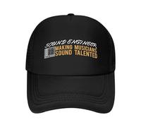 EWASDACCS Casquette de Baseball en Maille « Sound Engineer Music, Tech Design »