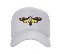 EWASDACCS Casquette de Baseball personnalisée Silence of The Lambs pour Hommes Femmes Casquette surréelle surréaliste Death Moth Dad Hat Outdoor Snapback
