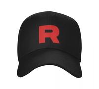 EWASDACCS Casquette de Baseball Team Rocket Casquettes Drôles thé Casquette Hommes Casquettes Femmes
