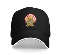 EWASDACCS Casquettes de Baseball Sportives drôles de Pompiers California Bears Femmes Femmes Adultes, Casquette de Camionneur