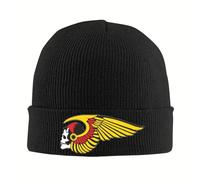 EWASDACCS Custom Hell HAMC Angel Motor Race Skullies Beanies Casquettes Streetwear Chaud Hiver Bonnets Adult Motorcycle Club Bonnet