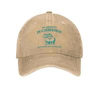 EWASDACCS Ma Douleur est Chronic mais ce Cul est IC onic mème Casquette de Baseball décontractée Chapeau de Routier d’été Casquette Anti-Soleil Unisexe Ados Casquettes de Baseball
