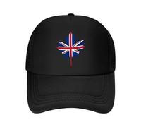 EWASDACCS « Union Jack Leaf National, Art du Symbole Hybride » Casquette de Baseball en Maille
