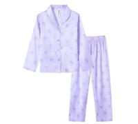 Ewbob Ensemble de Pyjama Girls, Pyjama en Satin Confortable pour Enfants, pour Un Cadeau ou Une Surprise de Noël 5-14 Ans