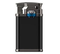 EWDHJK Briquet à kérosène Vintage, Briquet à kérosène mécanique Coupe-Vent, adapté aux Cadeaux for Hommes avec Bougies (Carburant Non Inclus)(Black)