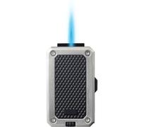 EWDHJK Briquet Butane à buse Unique, Briquet Portable en métal ventilé avec Taille de Flamme réglable (Butane Non Inclus)(D)