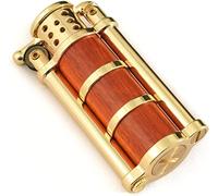 EWDHJK Briquet de tranchée Vintage, cuivre Pur résistant au Vent, Flamme Douce, kérosène, Briquet Antique, Cadeau décoratif(Z628 Imitation Gold - Rhino Horn)
