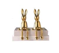 EWDHJK Ces Deux décorations en Forme de Lapin sont parfaites for embellir Votre intérieur, Que ce Soit dans Le Salon, l'entrée ou sur Un Meuble TV. Elles Constituent également.(Yellow)