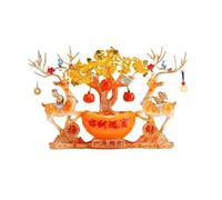 EWDHJK Un Objet de décoration Moderne et Minimaliste de Style Chinois, idéal for Les Meubles TV du Salon, Les Caves à vin, et comme Cadeau de Pendaison de crémaillère ou de fêtes.(Orange2)