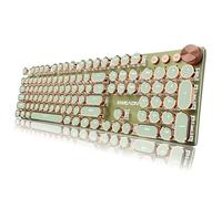 EWEADN Clavier de jeu mécanique de style machine à écrire, claviers mécaniques filaires