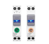 Ewelink 1P+N 63A 110V 220V WIFI Interrupteur intelligent Compteur d'énergie kWh Mesure Disjoncteur Relais temporisé for maison intelligente(TOB9e-63 25A)
