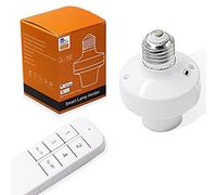 Ewelink Interrupteur WiFi Douille E27 Base d'ampoule, Lampe à télécommande sans fil, Compatible avec Alexa et Google Home, ON/OFF Pour Lampe Ampoule LED