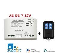 EWELINK WIFI Ouvre-porte de garage intelligent Contrôleur de porte 433 Télécommande Disjoncteur Interrupteur Module de relais Commande vocale Alexa Google Home - Type AC DC 7-32V RF