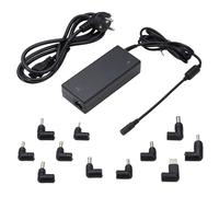 Ewent 90W Chargeur Universel pour Ordinateur Portable, 11 Connector Notebook Remplacement (NO USB-C) pour HP,ACER,SONY,SAMSUNG,DELL,LENOVO,ASUS, OTP/OVP/OCP/OLP Protection, DC Cable 1.5m-AC Cable 1.5m