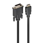 Ewent Adaptateur de câble HDMI Haute Vitesse vers DVI-Full HD 1080p Noir 2 mètres