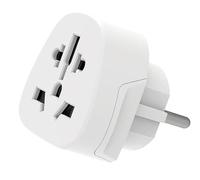 Ewent Adaptateur de Voyage, Adaptateur Monde vers L' Europe, USA/UK/AUS/Chine/Japon/Suisse etc. vers Prise Schuko (FR/IT/ES/DE/EU) Prise Type A-L-B-G-I-C-J-N vers Prise E-E, E-F