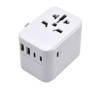 Ewent Adaptador Universal De Viaje+2usb Y 3usb-C