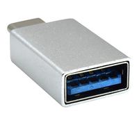 Ewent EW-100518-000-N-P changeur de genre de câble USB 3.1 Type C USB 3.1 Type A Noir