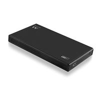 Ewent Boîtier de Disque Dur 2,5 Pouces,USB Type A 3.2 Gen 1 (USB 3.0) vers SATA III/UASP, 5Gbit/s, Boîtier Externe de Disque Dur SSD et HDD en Aluminium 9,5mm et 7mm, Noir
